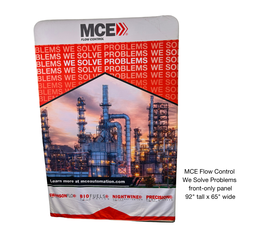 Show details for MCE Flow Control - We Solve Problems - 92"H x 65"W - Front Panel Only