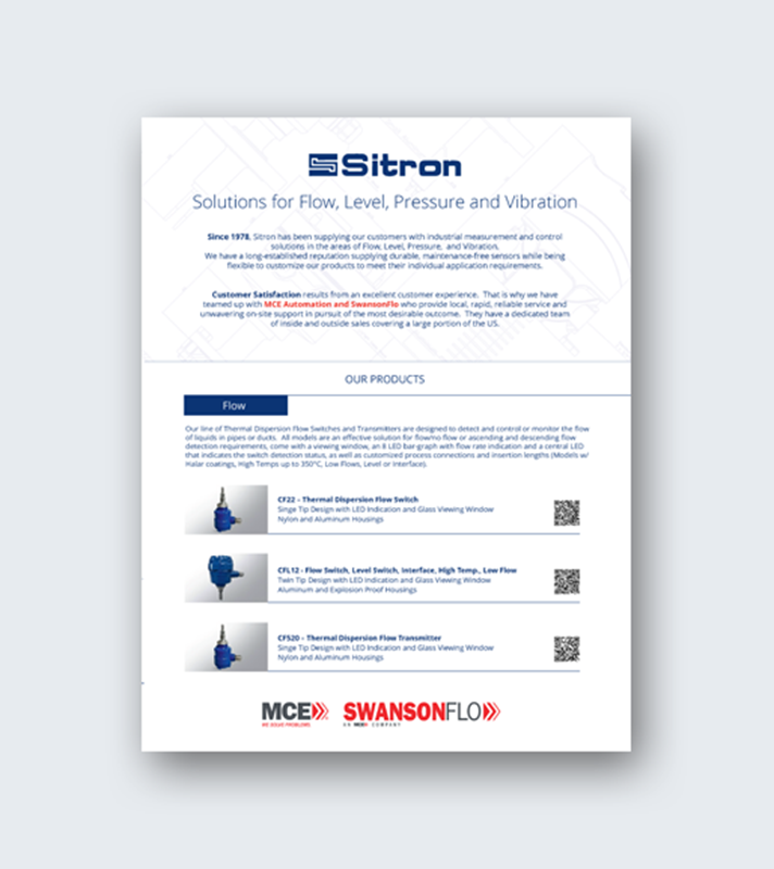 Show details for Flow Control Sitron Vendor Line Card - SwansonFlo- 4-25