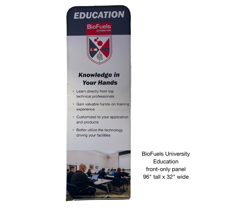 Show details for MCE Flow Control - BioFuels University Education - 96"H x 32"W - Front Panel Only