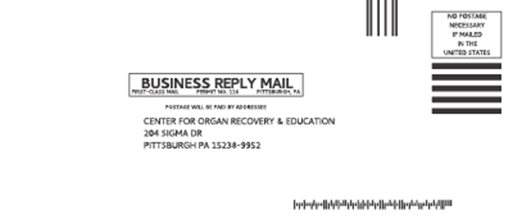 Show details for #9 Business Reply Envelope