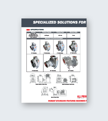 Show details for All Prime Pumps S, SX, XS,S Product Brochure