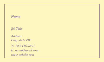 Picture of Occasions Business Card 2