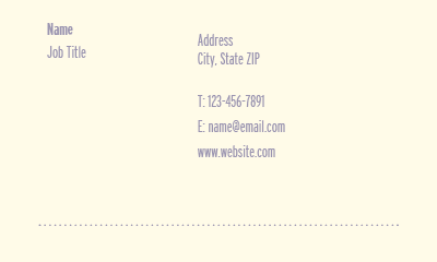 Picture of Recreation Business Card 2