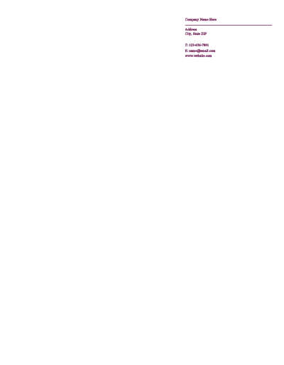 Picture of Wedding Services Letterhead 5
