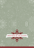 Picture of Holiday Card Red Snowflake