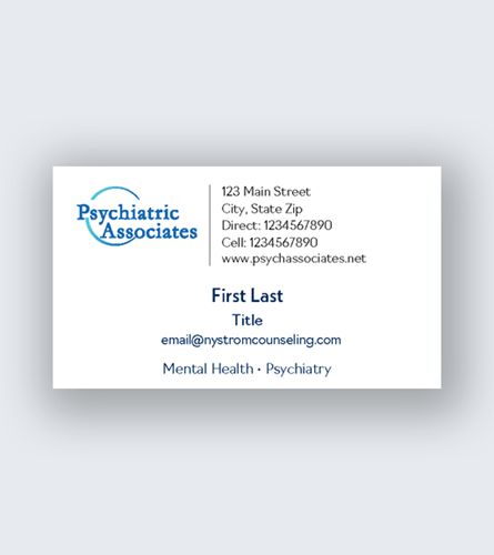 Show details for Psychiatric Associates Business Card