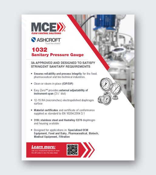 Show details for MCE FC Ashcroft 1032 Gauge 11-25