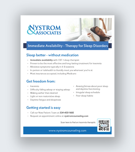 Show details for Downloadable WI Patient Insomnia Therapy Flyer