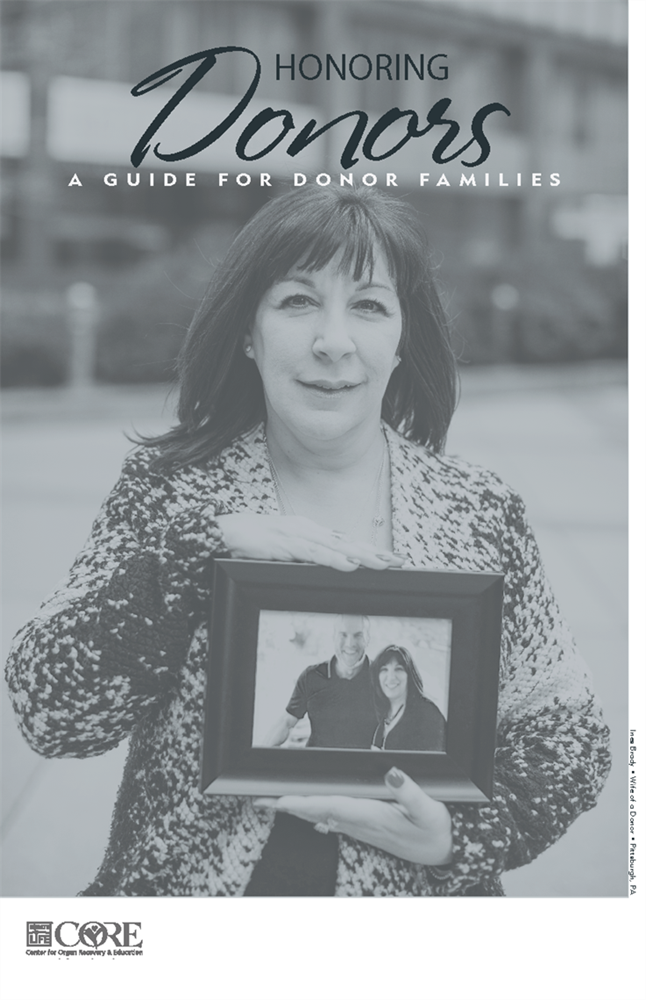 Show details for Honoring Donors a Guide for Donor Families