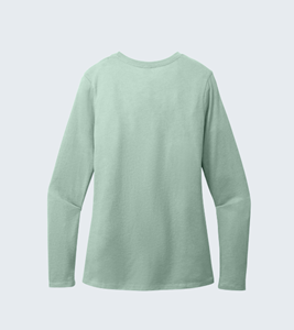 Show details for District Women’s Perfect Blend CVC Long Sleeve Tee