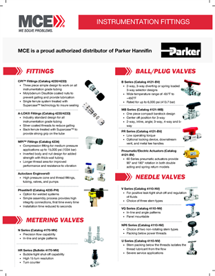 Show details for Fluid Power Instrumentation Line Card
