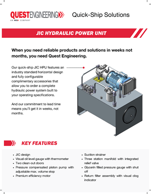 Show details for FP [Quest] JIC Hydraulic Power Unit Sell Sheet - 2024
