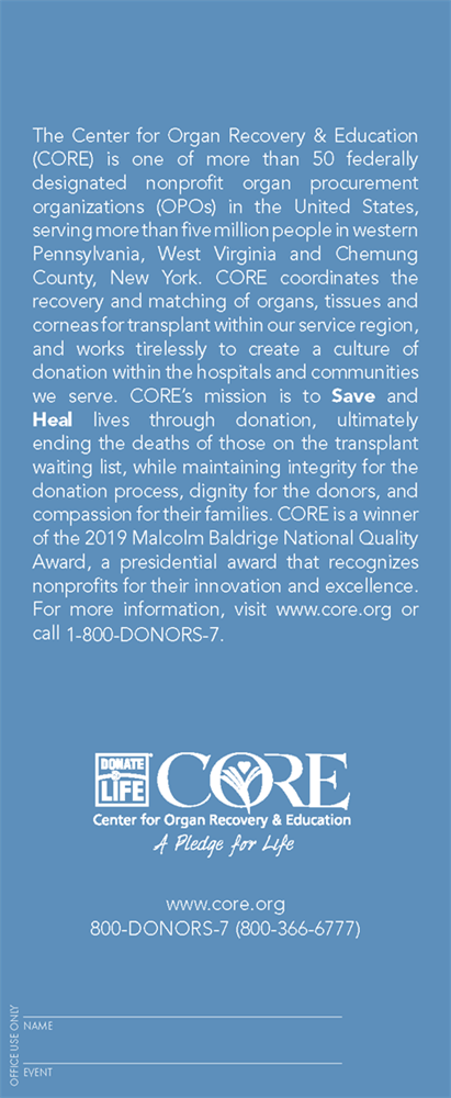 Show details for 2024 Donor Registration Card