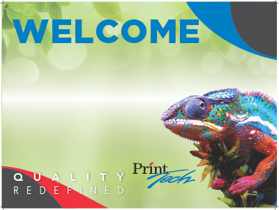 Picture of Print Tech Welcome Sign