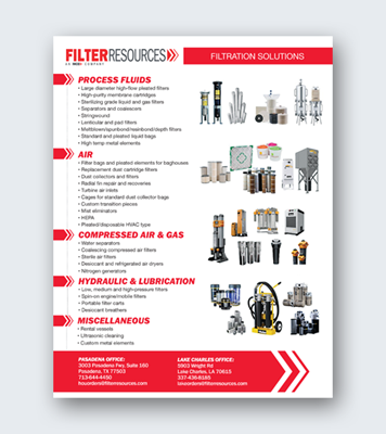 Show details for Filter Resources Filtration Line Card - 03-25